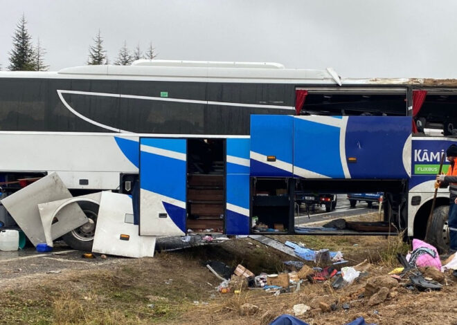 Eskişehir’de yolcu otobüsü kaza yaptı: 1 ölü, çok sayıda yaralı var